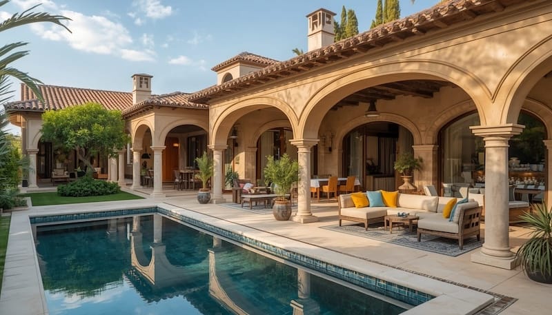 Relaxing pool or spa area at CasaFiesta